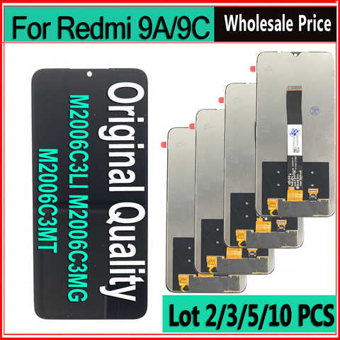 Оптовая продажа, оригинальный ЖК-дисплей для Xiaomi Redmi 9C, сенсорный экран, дигитайзер, дисплей, запасные части для Xiaomi Redmi 9A, ЖК 1005002994687902