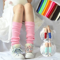 Милые гетры для девочек, шерстяные вязаные бабочки для ног, женские осенние Разноцветные носки, нагревательные носки, гетры в японском стиле 1005002995369036