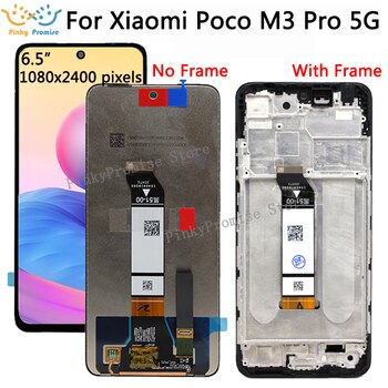 Оригинальный ЖК-дисплей для Xiaomi Poco M3 Pro 5G, M2103K19PG, рамка, сенсорная панель, дигитайзер для Xiaomi Poco M3Pro, ЖК-дисплей 1005003008669607