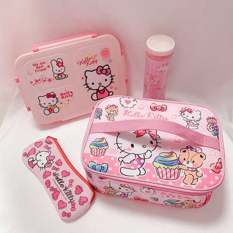 Sanrio, сумка Hello Kitty, мультяшная сумка, мелодия, Ланч-бокс, изоляционная сумка, вместительная сумка для хранения 1005003008795208
