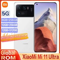 Глобальная ПЗУ Xiaomi Mi 11 Ultra 5G Версия 12 ГБ 256 ГБ / 512 ГБ Смартфон Snapdragon 888 50MP Камера 2K AMOLED-экран 67 Вт 5000 мАч NFC сотовый телефон 1005003015545194