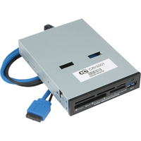 Портативный внутренний кард-ридер USB 3.0 SDHC MS XD флэш-карта памяти 3Q 3.5" Internal USB 3.0 Card Reader +1xUSB 3.0, 3Q 1005003029054093