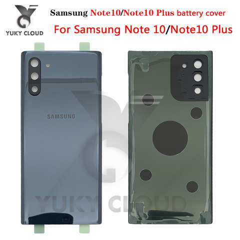 Samsung Galaxy Note 10 N975 Note 10 plus Note 10 Lite NOTE10 + задняя крышка батарейного отсека + стеклянная рамка для объектива ушной камеры 1005003033552297