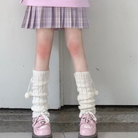 Женские гетры, носки, длинные носки в японском стиле Лолита, поляны, готические леггинсы, женские гетры, белые гетры, вязаные леггинсы 1005003036568649