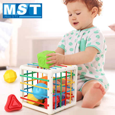 Блоки Монтессори в форме ребенка, Сортировочная коробка, кубик активности, сенсорные Игры для моторики, развивающие игрушки для младенцев 13 24 месяца 1005003037841457