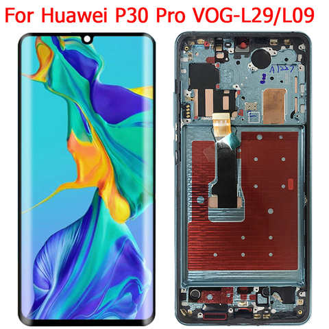 Оригинальный дисплей для Huawei P30 Pro LCD с рамкой 6,47 "P30 Pro VOG-L09 L04 L29 TL00 дисплей ЖК сенсорный экран дигитайзер панель 1005003041578932