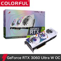 Игровая видеокарта Colorful iGame GeForce RTX 3060 (12 Гб GDDR6 192 бит PCIE 4,0 с одной кнопкой и многорежимным RGB подсветкой), графический процессор 1005003044450906
