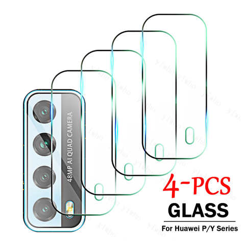 4 шт. закаленное стекло с полным покрытием для Huawei P Smart 2021 защита для экрана объектива камеры P30 P40 Pro Lite 5G Y5p Y6p Y7p Y8p пленка 1005003051451257
