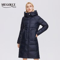 MIEGOFCE 2022 Зимняя женская куртка длинная хлопковая с большим карманами, женское пальто стеганая куртка с боковой молнией, утолщенная и теплая куртка D21698 1005003055110586