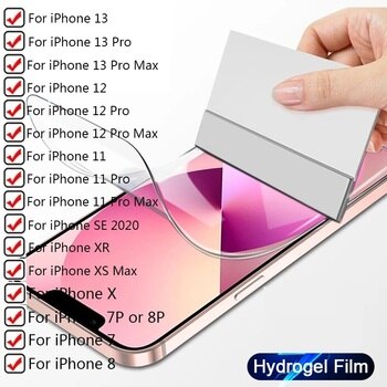 Гидрогелевая пленка для iPhone 12 13 7 8 Plus 6 6S 5S SE 2020, Защита экрана для iPhone 11 12 13 Pro Max Mini XR XS X, пленка 1005003057660239
