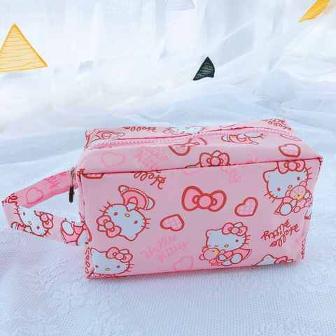 Sanrio, кошелек для мелодий из мультфильма hello kitty, водонепроницаемая косметичка, сумка для туалетных принадлежностей, сумка для хранения, женская сумочка 1005003072639071