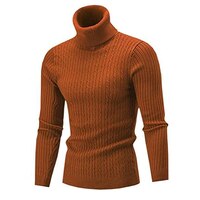 Мужская водолазка, Осень-зима, мужской теплый вязаный свитер с воротником-лодочкой, сохраняющий тепло мужской джемпер 1005003086842600