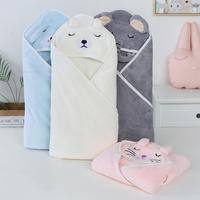 Супермягкие теплые банные халаты для новорожденных, спальный мешок для младенцев, пеленальные одеяла с капюшоном, пончо для малышей, спа-полотенца унисекс 1005003089739661