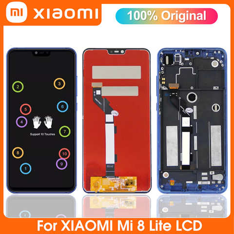 ЖК-дисплей 6,26 дюйма для Xiaomi Mi 8 Lite M1808D2TG, экран с дигитайзером в сборе, сменный ЖК-дисплей 6,26 дюйма для Xiaomi Mi 8 Youth Mi 8X 1005003092020686