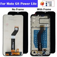 6,5 ''для Motorola Moto G8 Power Lite дисплей XT2055-2 ЖК-дисплей с сенсорным экраном дигитайзер в сборе G8 Power Lite LCD + рамка 1005003092705258