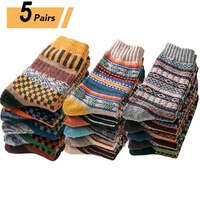 10 шт. = 5 пар, мужские теплые шерстяные носки в стиле Харадзюку 1005003099031838