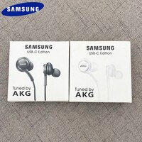 Оригинальные наушники Samsung USB C AKG, Внутриканальные наушники с проводным управлением и микрофоном для Galaxy Note20, S21, S20, Ultra, S21, S20, FE, A90, A80 1005003107307893