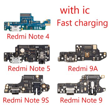 USB-порт для зарядки с разъемом для док-станции, зарядная плата, гибкий кабель для Xiaomi Redmi Note 4X 5 9A 9 Pro 9S 1005003107318753