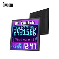 Цифровая фоторамка Divoom Pixoo 64 с 64*64 пикселями, художественная светодиодсветодиодный доска для фотографий, неоновая световая вывеска, украшение для дома 1005003116676867
