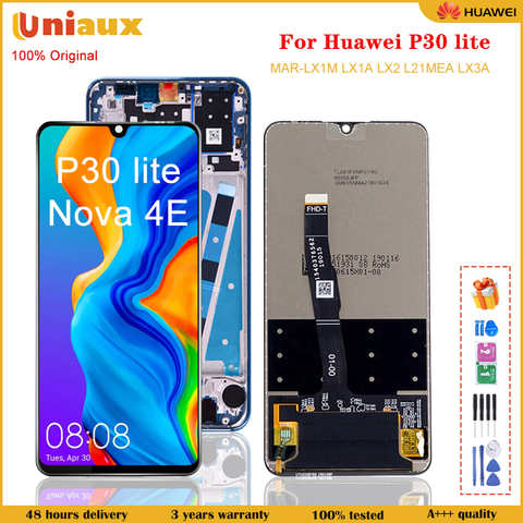 ЖК-дисплей 6,15 дюйма для Huawei P30 Lite, оригинальный телефон, телефон с диагональю экрана дюйма, LX2, L21MEA, LX3A, дисплей с сенсорным экраном для Huawei Nova 4e, сменный ЖК-дисплей 1005003116792031