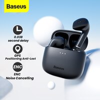 Baseus E8 настоящие беспроводные наушники TWS Bluetooth наушники 5,0 низкая задержка игровая гарнитура HD стерео наушники для iPhone 12 Xiaomi 1005003116980354