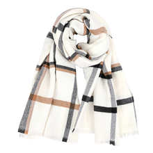 Женский кашемировый шарф, белый утепленный теплый шарф в клетку, Осень-зима 2020 1005003128175050