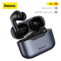 Baseus S1 Pro ANC наушники Bluetooth 5,1 настоящие Беспроводные наушники с активным шумоподавлением TWS наушники HiFi аудио игровые гарнитуры 1005003135865562