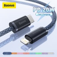 Baseus 20 Вт PD USB C кабель для iPhone 14 13 Pro Max Быстрая зарядка USB C кабель для iPhone12 mini pro max кабель передачи данных USB Type C 1005003135887564