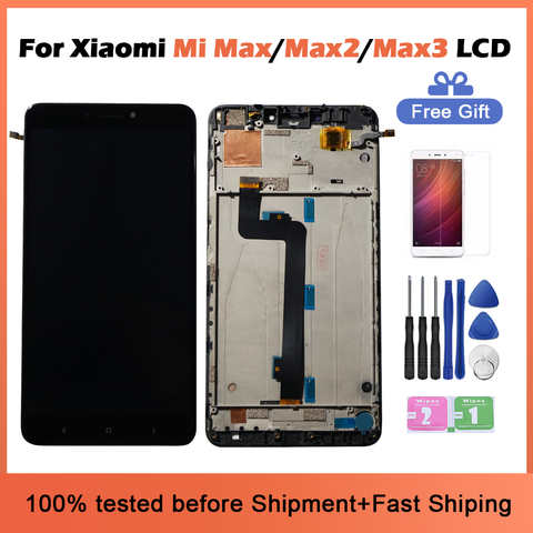 ЖК-дисплей 6,44 "для Xiaomi Mi Max, сенсорный экран с дигитайзером в сборе для Xiaomi Mi Max 2, ЖК-дисплей Max 3, замена экрана 1005003143321630