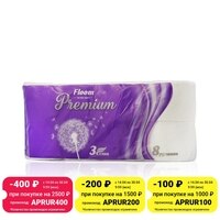 Туалетная бумага Floom Premium 3х-слойная 8шт  1005003146937399