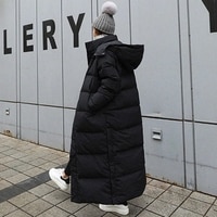 Куртка-парка женская зимняя, удлиненная, на молнии, с капюшоном и карманами 1005003156955424