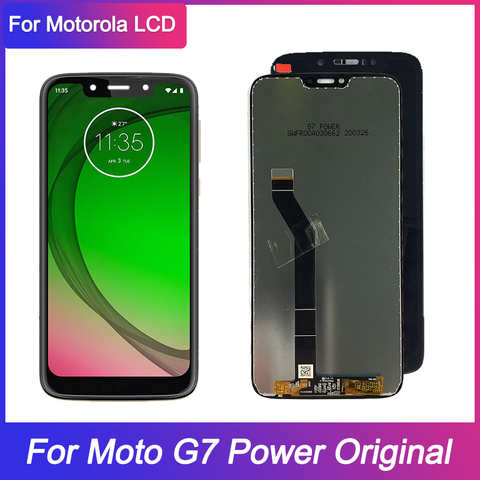 ЖК-дисплей для Motorola MOTO G7 Power, сменный сенсорный экран с дигитайзером в сборе для Moto G7 Power XT1955, оригинал 1005003161693206