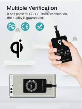Универсальное Qi Беспроводное зарядное устройство приемник для iPhone 7 6S Plus 5S Xiaomi Redmi мобильный телефон Micro USB Type C 8 Pin зарядный адаптер 1005003171999020