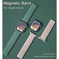 Ремешок силиконовый магнитный для apple watch band 44 мм 40 41 мм 45 49 мм, ультрабраслет для iWatch series 8 7 6 SE 5 4 3 42 38 мм 1005003176230528