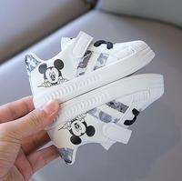 Белые Повседневные туфли Disney для маленьких мальчиков и девочек, брендовые Детские кроссовки, детская спортивная обувь с Микки Маусом 1005003189448743