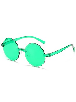 Солнечные очки в пластиковой оправе женские, круглые брендовые дизайнерские солнцезащитные аксессуары конфетных цветов 1005003191220094