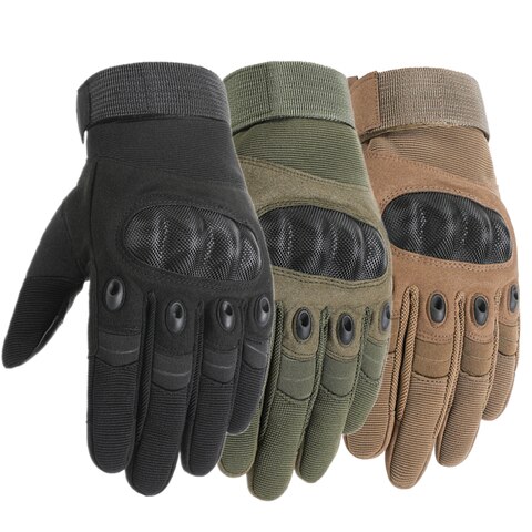 Тактические Военные перчатки с пальцами, легкие боевые митенки из углеродного волокна для пейнтбола, страйкбола, вождения, мотоцикла, сенсорных экранов 1005003199377480
