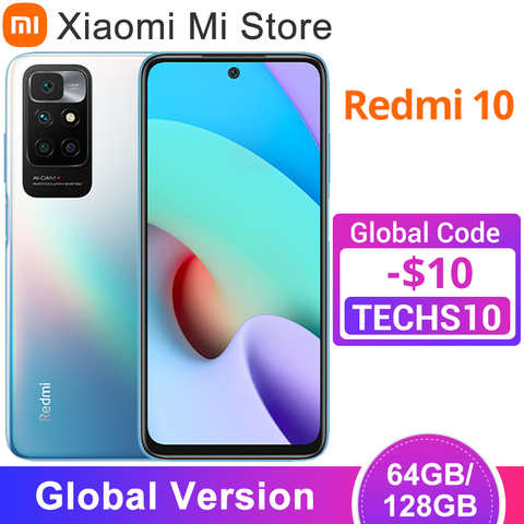 Смартфон Xiaomi Redmi 10, 2022 дюйма, 64 ГБ, 128 ГБ 1005003204732987