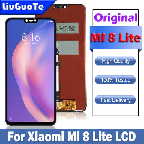 Оригинальный ЖК-дисплей для Xiaomi Mi 8 Lite ЖК-дисплей сенсорный экран дигитайзер в сборе для Xiaomi Mi8 Lite Mi 8X ЖК-дисплей 1005003206713646