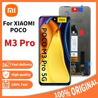 Оригинальный дисплей 6,5 дюйма для Xiaomi Poco M3 Pro 5G M2103K19PG M2103K19PI, ЖК-дисплей, сенсорный экран, дигитайзер, панель в сборе 1005003207821683