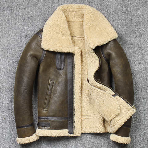 мужская зимняя куртка, кожанка мужская, мото куртка,куртка бомбер мужская,зимние куртки на мужчин,куртка кожаная мужкая,натуральная кожа,Шерсть овцы едина 1005003209106194