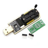CH341A Mini Programmer, USB программатор EEPROM 24-серии и FLASH 25-серии с платой-переходником для SMD чипов 1005003213218448