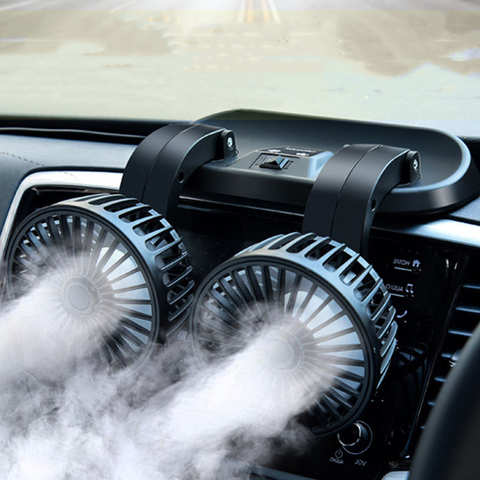 Автомобильный электрический вентилятор, 12 В, 24 В, два контроллера скорости, автомобильное воздушное охлаждение, регулируемый на 360 градусов Автомобильный кондиционер, ветрозащитные вентиляторы 1005003213911804