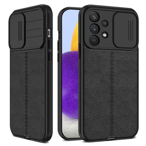 Кожаный чехол Lychee с рисунком для Samsung Galaxy A72, A52, A52S, A32, A22, A12, A11, A21S, A31, A51, A71, M12, M11, Защитная крышка для объектива 1005003215373263