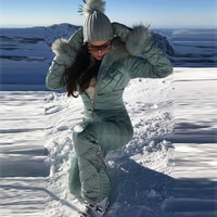 Цельный лыжный костюм, женский зимний комбинезон, флисовый комбинезон для горных лыж, супертеплый Зимний Лыжный пиджак, штаны, дышащий зимний костюм 1005003220762936