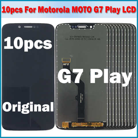 10 шт. Оригинальный ЖК-дисплей для Motorola Moto G7 Play сенсорный экран Сенсорная панель дигитайзер в сборе для Moto G7 Play ЖК-экран 1005003224233583