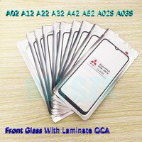 10 шт./лот Стекло + OCA LCD передняя внешняя линза для Samsung Galaxy A02s A12 A22 A32 A42 A52 A72 A03s сенсорная панель 1005003241538382