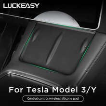 Силиконовая противоскользящая Накладка для Tesla Model 3 Model Y 2021-2022, автомобильная Беспроводная зарядная Накладка для телефона, нескользящий коврик Model3, автомобильные аксессуары 1005003245860841