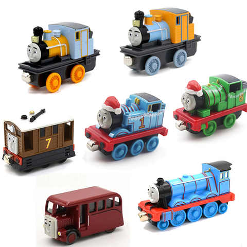 Игрушечный автомобиль Thomas and Friends Bash Dash, подарок на Рождество, поезд Thomas Percy, магнитная металлическая литая игрушка для детей, 1:43 1005003251530855