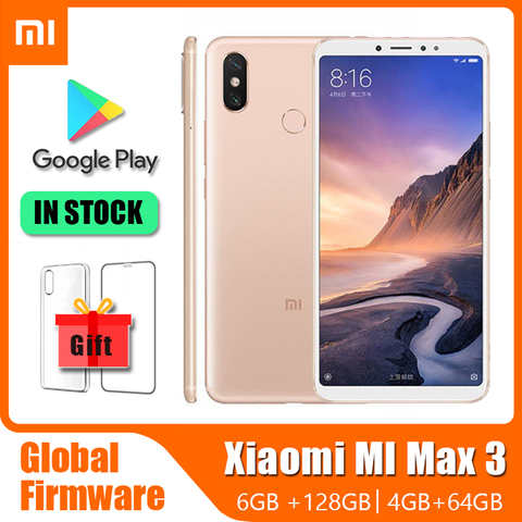 Смартфон Xiaomi Mi Max 3, 6,9 дюйма, 4 + 6 ГБ, сканер отпечатка пальца, Android, Qualcomm Snapdragon 652 1005003252058462